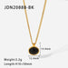 Stainless Steel Gold Plated Natural Stone Necklace - wallojewerly 