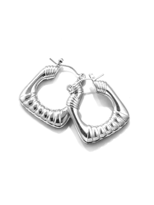 Light luxury earring set 18K stainless steel retro style earrings