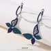 Vintage Long Tassel Earrings - S925 Silver Zircon Butterfly Dangle Earrings for Women - wallojewerly 