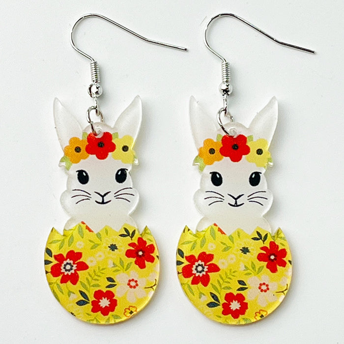 Acrylic Easter earrings