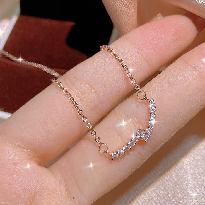 Light luxury geometric pendant women's clavicle necklace