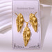 Wholesale 304 stainless steel hydraulic gold-plated earrings and necklace sets - wallojewerly 