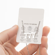 Angel Number Sweater Chain, Vintage 000-999 Stainless Steel Pendant Necklace Wholesale - wallojewerly 