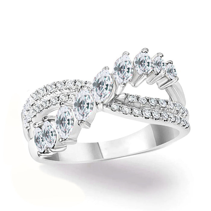 Copper horse eye royal ring for women creative style