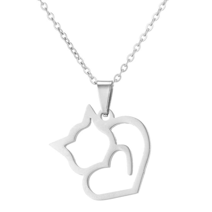 Camera puzzle star pendant necklace, stainless steel girls simple love necklace wholesale