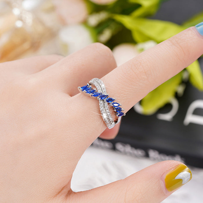 Copper horse eye royal ring for women creative style