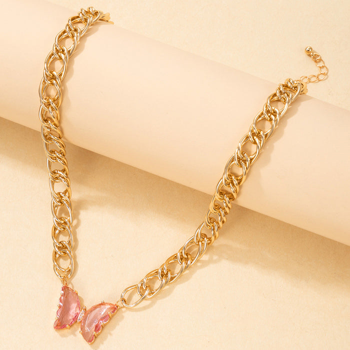 Cute Doll Pendant Double-Layer Cuban Chain Necklace