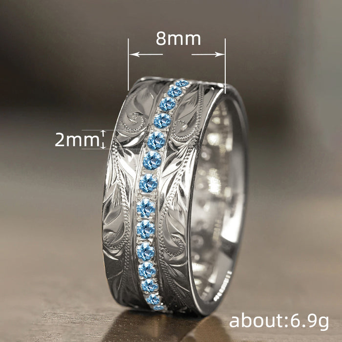 Conjunto de anillos de boda, diseño de espiga de trigo, anillo para el dedo índice, nuevo estilo