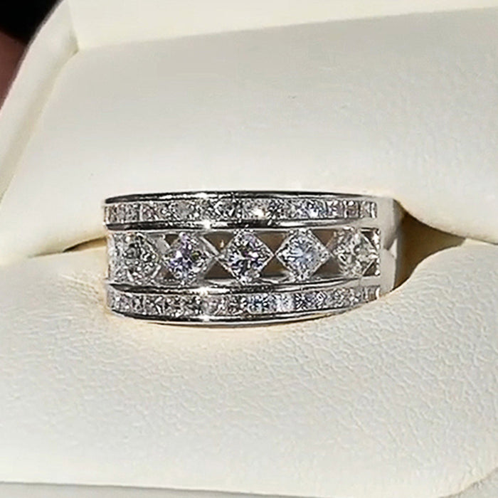 Korean geometric index finger ring fashionable and versatile commuter ring