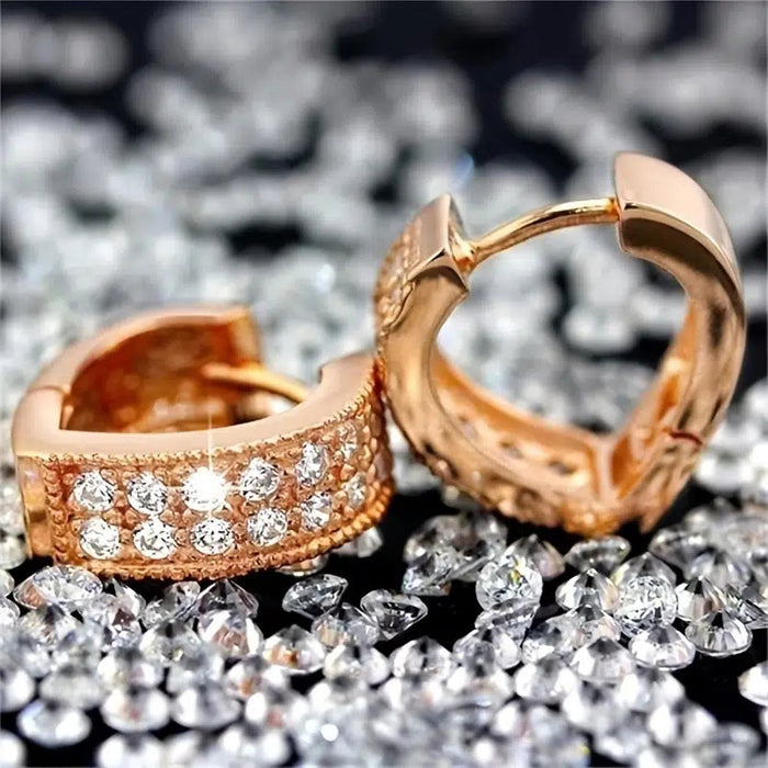 Heart-shaped hollow earrings exaggerated banquet wedding earrings