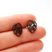 Bohemian Tree Leaf Stainless Steel Stud Earrings - Nature-Inspired Jewelry for a Vintage Look - wallojewerly 