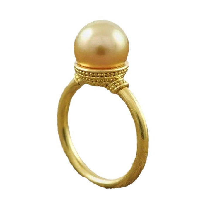 Imitation pearl ring vintage style ring