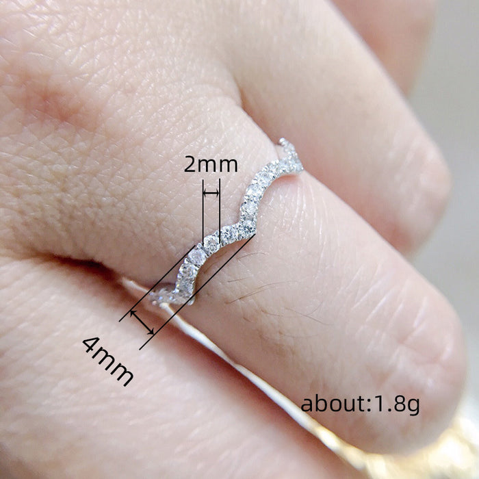 Crown Princess Pinky Ring for Women Daily Simple Thin Ring