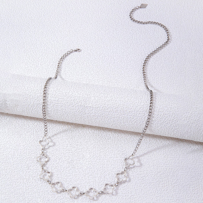 Hollow petal waist chain simple and fresh personality body chain