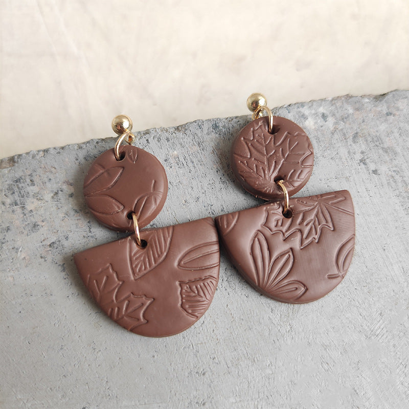 Handmade Soft Clay Earrings - Unique and Trendy, Perfect for Students