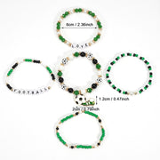 Wholesale Beaded Bracelets Featuring 2026 World Cup Soccer Ball and Sneaker Elements - wallojewerly 