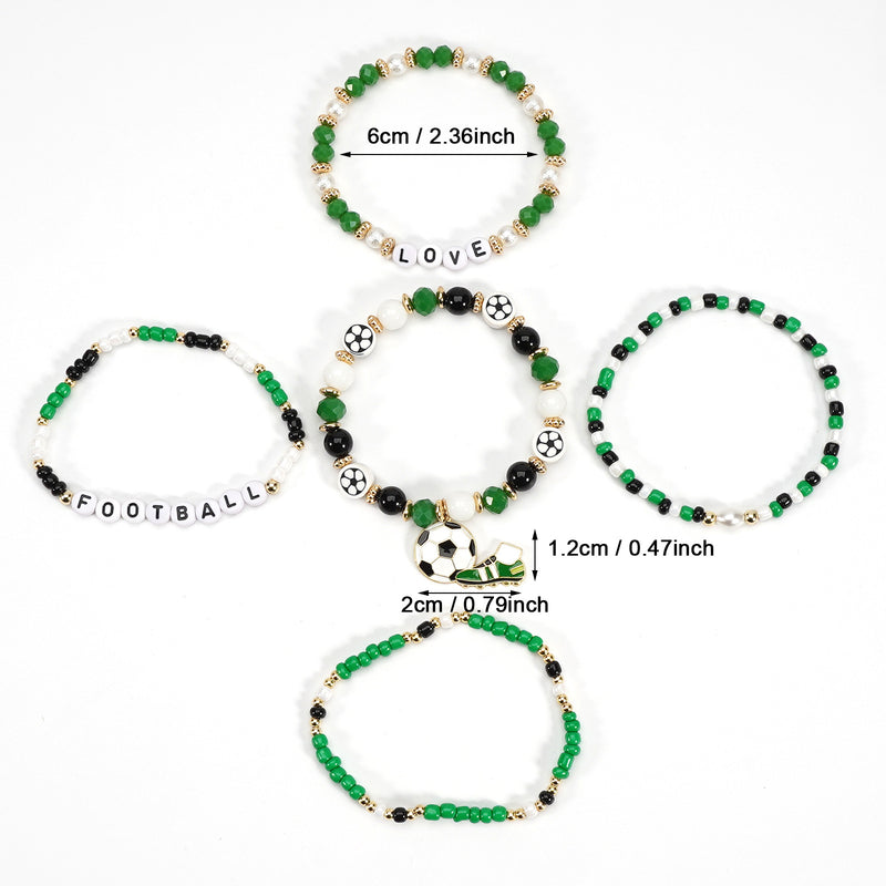 Wholesale Beaded Bracelets Featuring 2026 World Cup Soccer Ball and Sneaker Elements - wallojewerly 