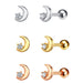 Earrings Stainless Steel 6G Personality Ear Bone Stud Female Small Earrings - wallojewerly 