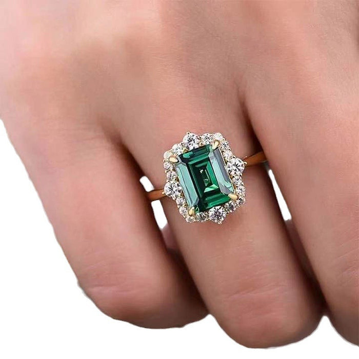 Vintage Emerald Zirconia Ring