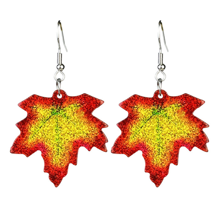 Thanksgiving Earrings with Turkey, Pumpkin Pie, and Maple Leaf Designs