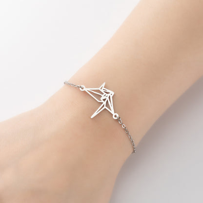 Elegant small animal bracelet, stainless steel girls niche fashion jewelry wholesale