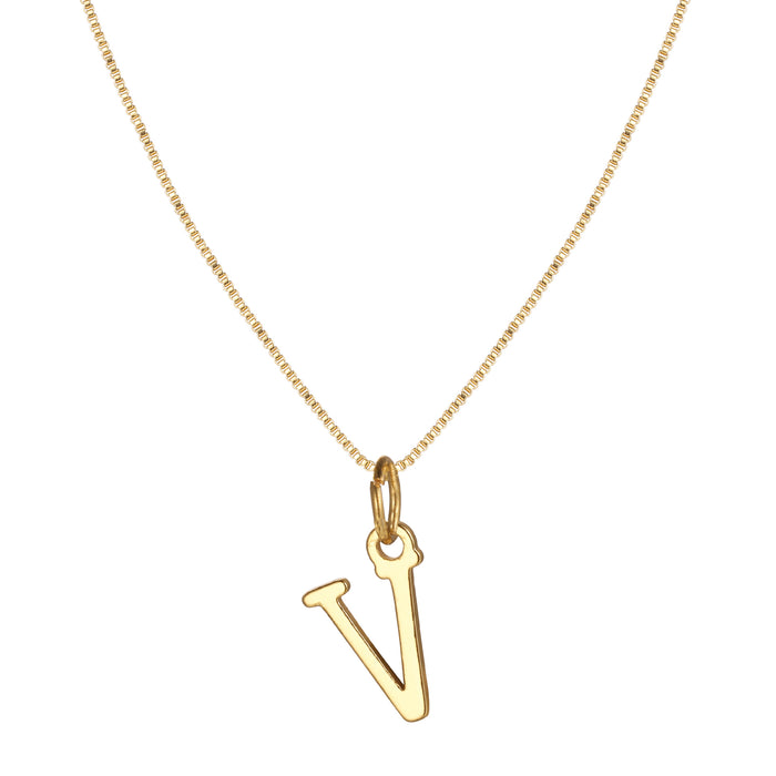 Gold alloy 26 English letter necklace - wallojewerly 