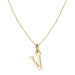 Gold alloy 26 English letter necklace - wallojewerly 