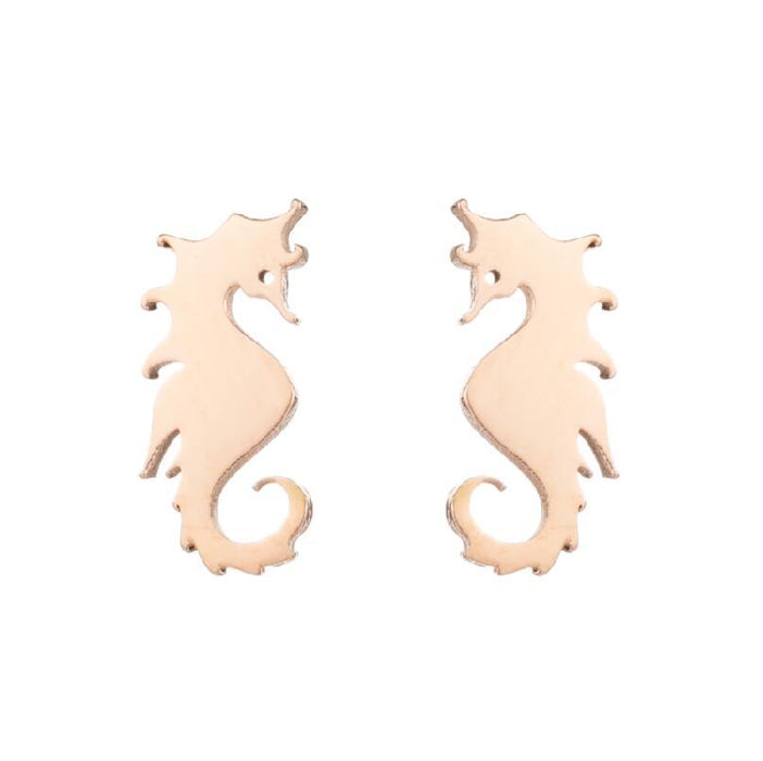 Cat bat earrings, Amazon new stainless steel simple dolphin temperament ear bone studs wholesale