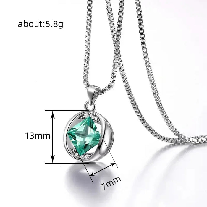 Hollow diamond design versatile commuter necklace for women - wallojewerly 