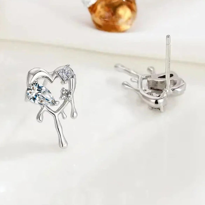 Heart earrings hot girl design earrings