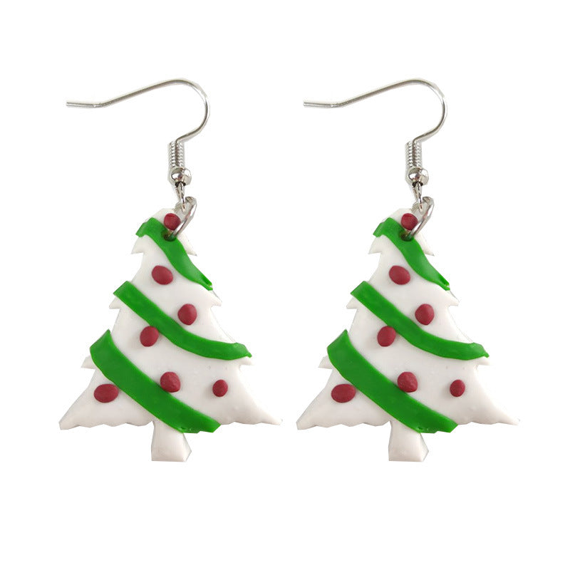 Christmas Clay Earrings - Heart, Tree, and Snowflake Original Design