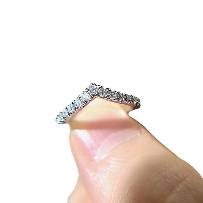 Geometric style ring simple style high-end ring