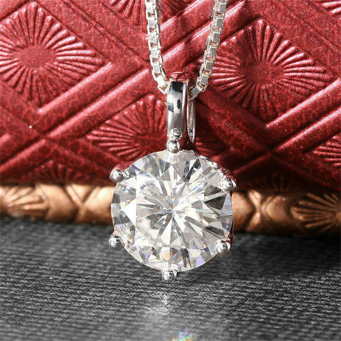 Single diamond zircon clavicle necklace for women Korean style fashion necklace