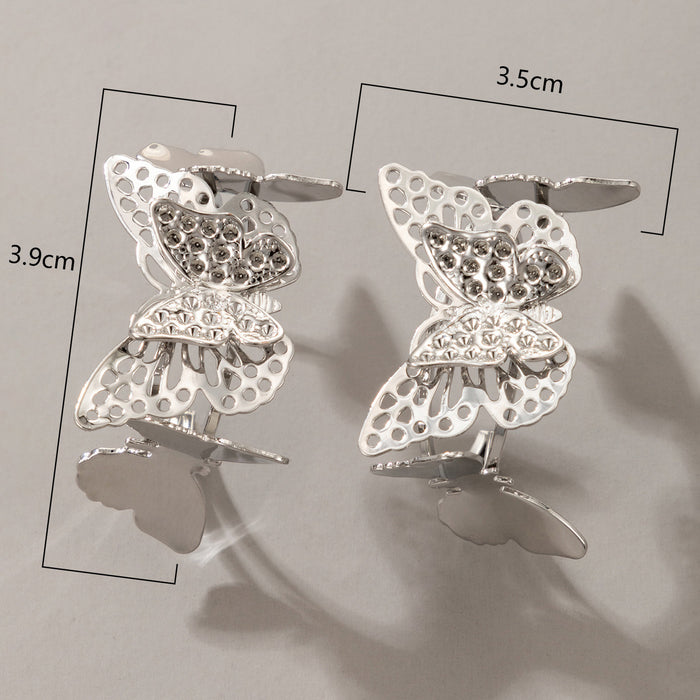 Forest Fairy Butterfly Hollow Earrings