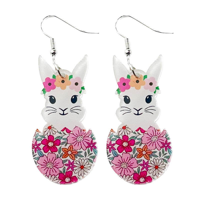Acrylic Easter earrings - wallojewerly 