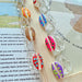 Summer seaside colorful shell transparent resin ring - wallojewerly 