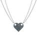 Alloy Building Block Style Heart Necklace - wallojewerly 