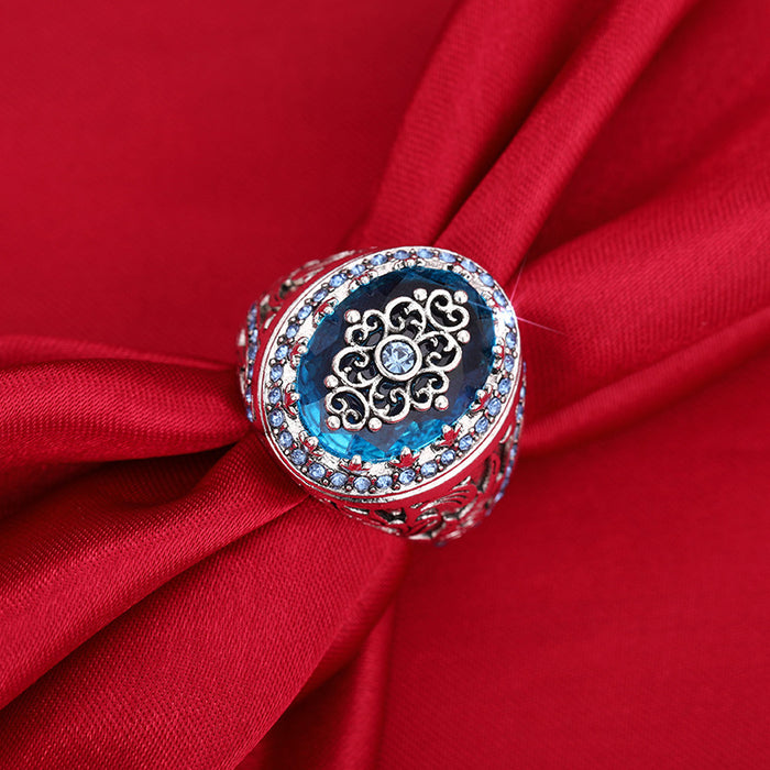 Bohemian retro ethnic style ring for women