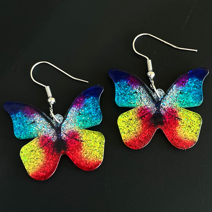 Acrylic butterfly earrings