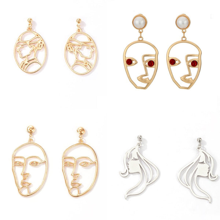 3D Human Face Funny Series Earrings