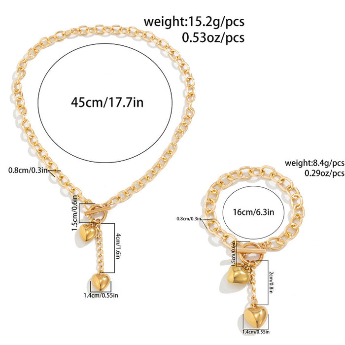 Wholesale stainless steel and titanium steel round green necklaces