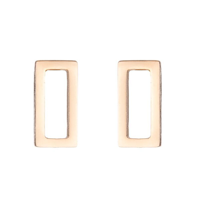 Love earrings, Amazon fashion new ins geometric one-week earrings triangle round square simple