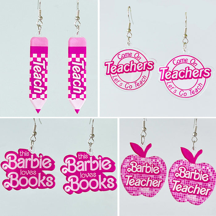 Teachers' Day Acrylic Earrings