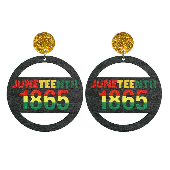 Pendientes africanos con estilo festivo de Juneteenth