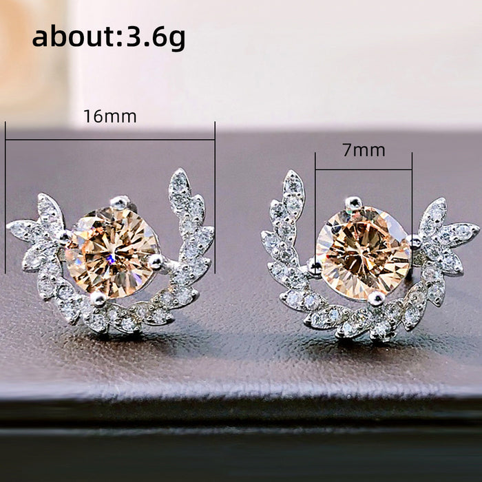 Crystal long earrings versatile earrings for women