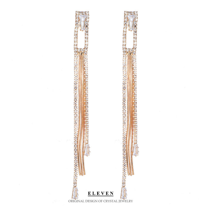 Colorful Geometric Earrings - Luxurious Statement Jewelry for a Bold Look