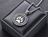 Pirate Viking Bear Paw Printed Stainless Steel Necklace - wallojewerly 