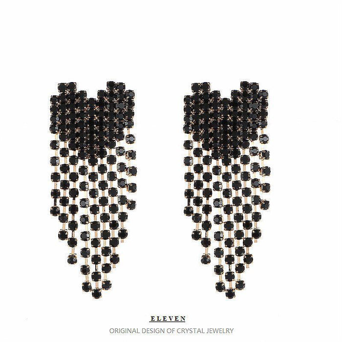 Stylish Rhinestone Stud Earrings - Elegant Jewelry for Women