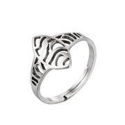 European and American fashion eye ring, cold style hollow Halloween ring wholesale - wallojewerly 