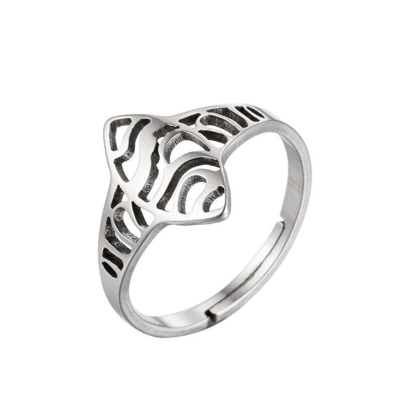 European and American fashion eye ring, cold style hollow Halloween ring wholesale - wallojewerly 